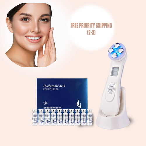 SkinGenics + Hyaluronic vitamin B6 Essence Ampoules Skin Care - Mona Beauty USA